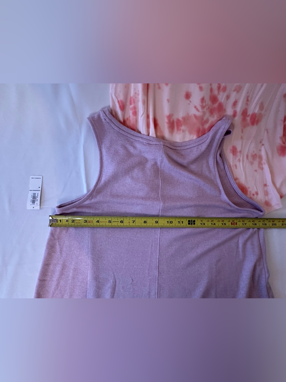 Old Navy Women's Tank Tops - Dusty Lavender & Peach Tie-Dye - Picture 6 of 6
